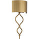 Como LED 11 inch Warm Brass ADA Wall Sconce Wall Light, Essentials