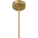 Farrell LED 3.13 inch Warm Brass Pendant Ceiling Light