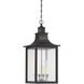 Monte Grande 4 Light 13 inch Slate Outdoor Hanging Lantern
