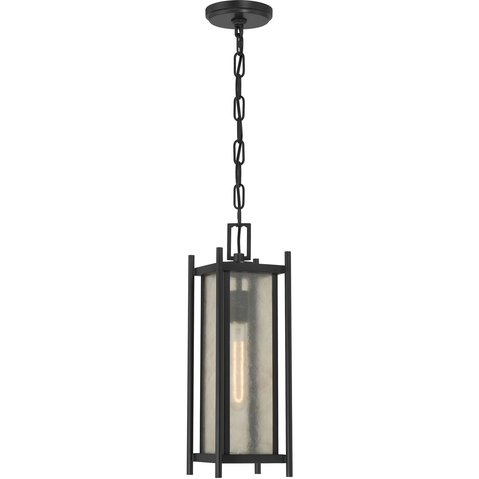 Jacobs 1 Light 5.75 inch Matte Black Outdoor Hanging Lantern
