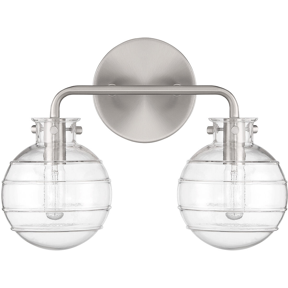 Mason 2 Light 13.5 inch Satin Nickel Bathroom Vanity Light Wall Light