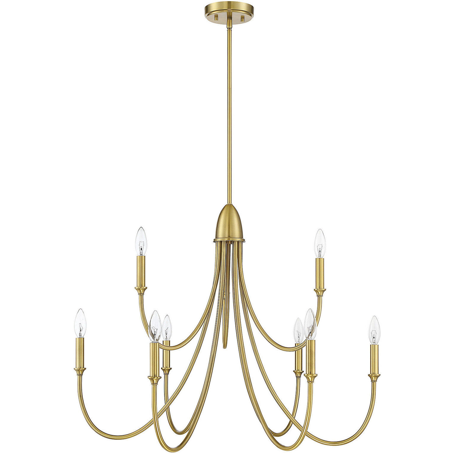 Cameron 9 Light 35 inch Warm Brass Chandelier Ceiling Light, Essentials