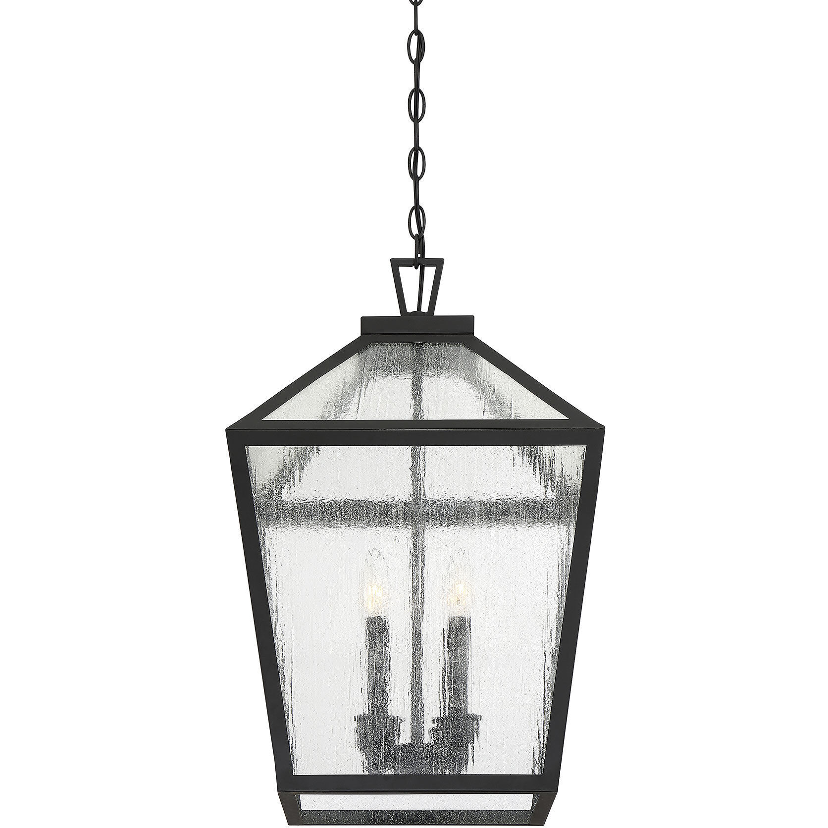 Woodstock 4 Light 15 inch Black Outdoor Hanging Lantern