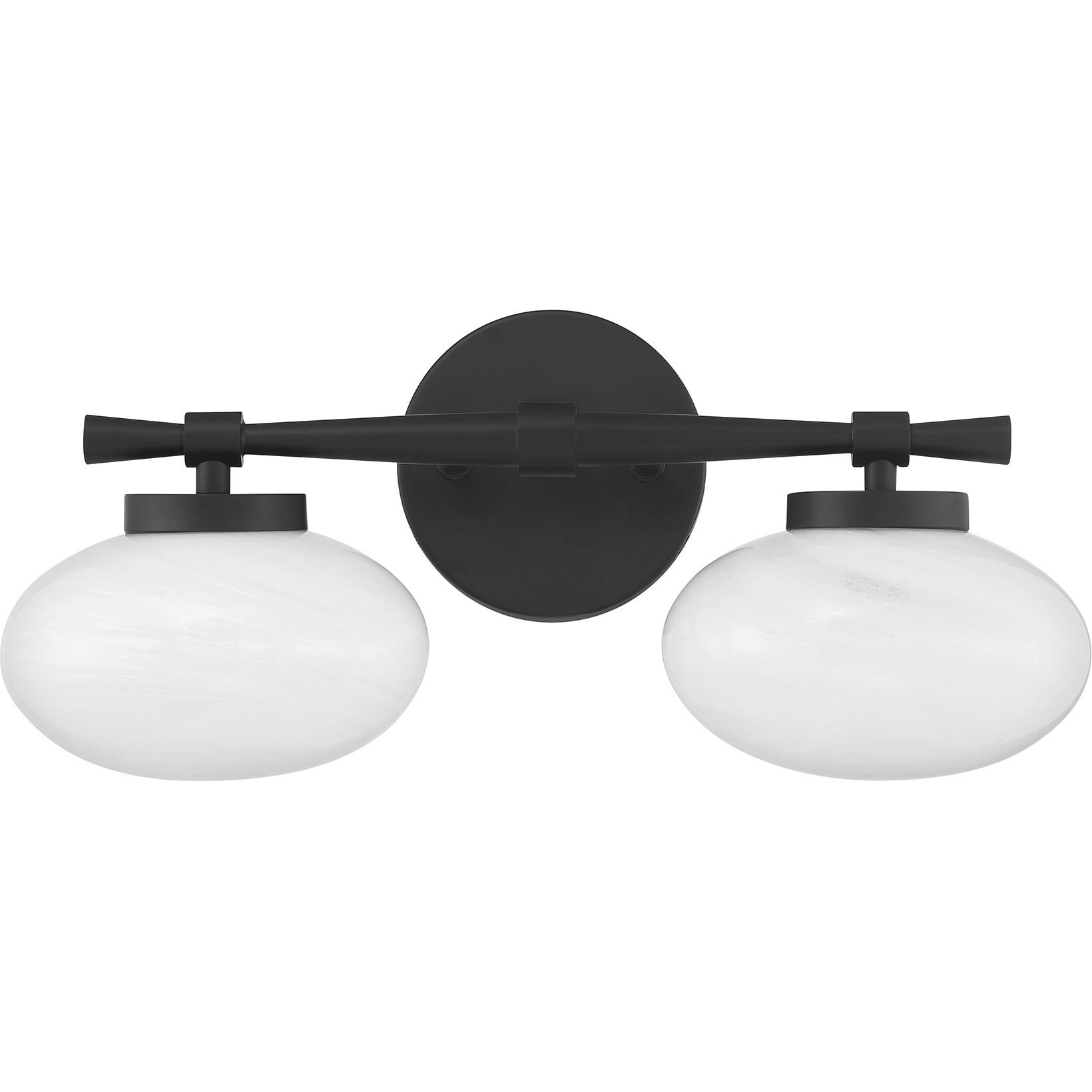 Barrow 2 Light 17 inch Matte Black Bathroom Vanity Light Wall Light