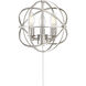 North LED Satin Nickel Fan Light Kit