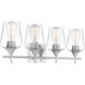 Octave 4 Light 28.75 inch Satin Nickel Bathroom Vanity Light Wall Light, Essentials