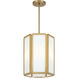 Leeds 3 Light 12 inch Warm Brass Pendant Ceiling Light