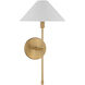 Avon 1 Light 9 inch Warm Brass Wall Sconce Wall Light