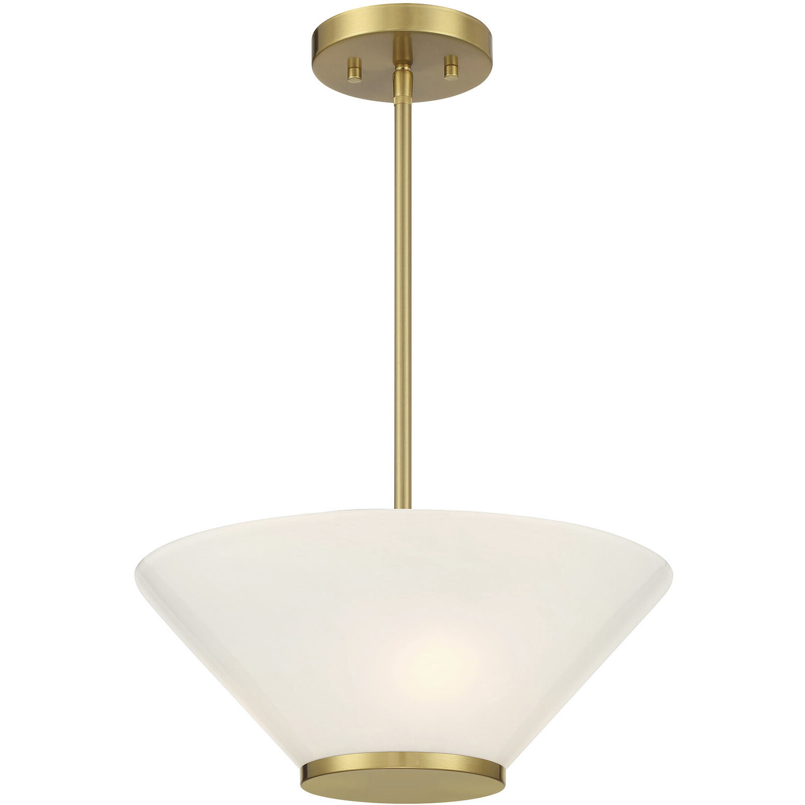 Blair 3 Light 15 inch Warm Brass Convertible Semi-Flush or Pendant Ceiling Light