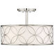 Reid 4 Light 20 inch Polished Nickel Semi-Flush Ceiling Light, Essentials