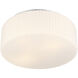 Edgemont 4 Light 20 inch Chrome Flush Mount Ceiling Light