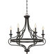 Shields 6 Light 29.25 inch English Bronze Chandelier Ceiling Light