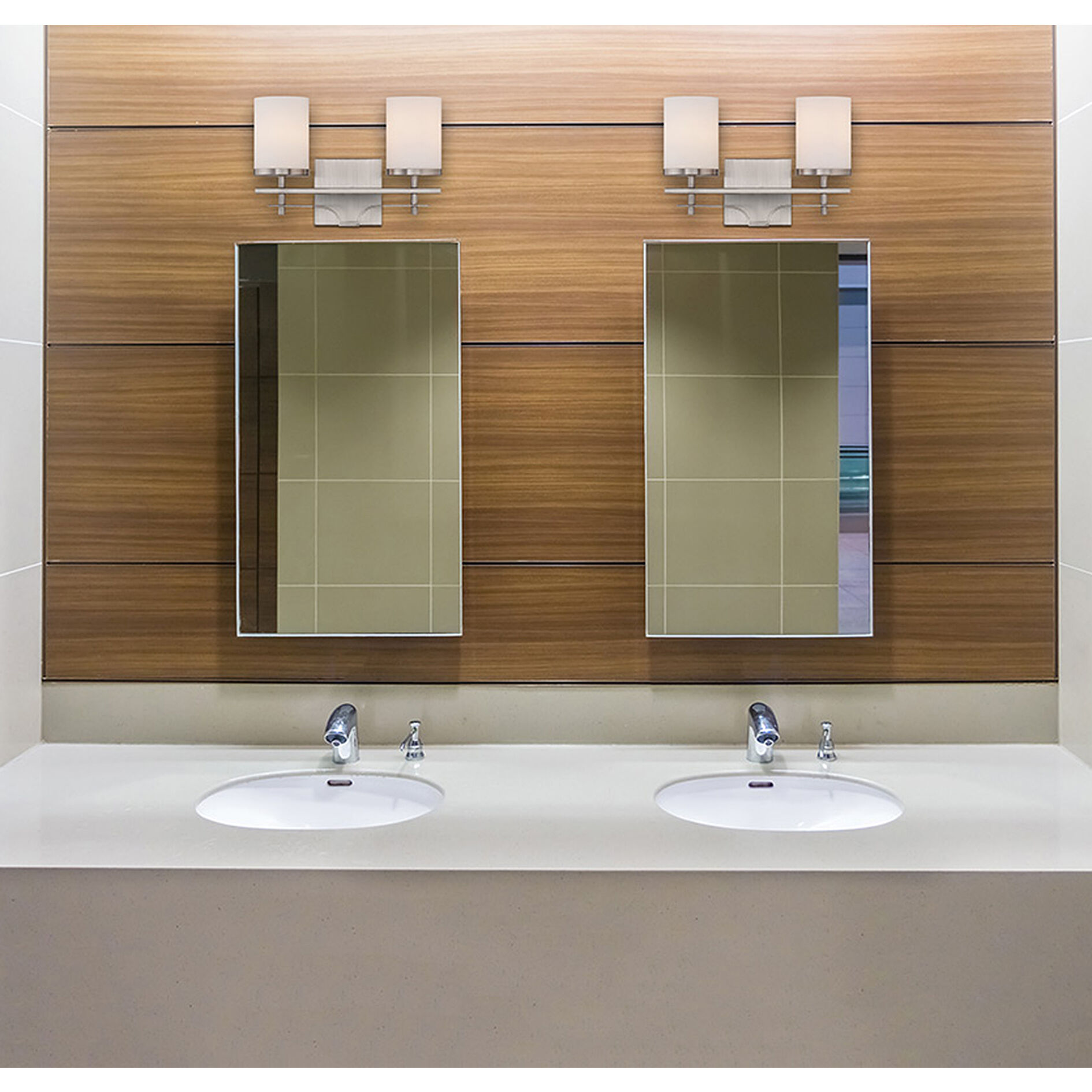 Colton 2 Light 13.5 inch Satin Nickel Bathroom Vanity Light Wall Light, Essentials