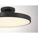 Thayer LED 20 inch Matte Black Semi-Flush Ceiling Light