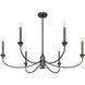 Coventry 6 Light 40 inch Mediterranean Bronze Chandelier Ceiling Light, Essentials
