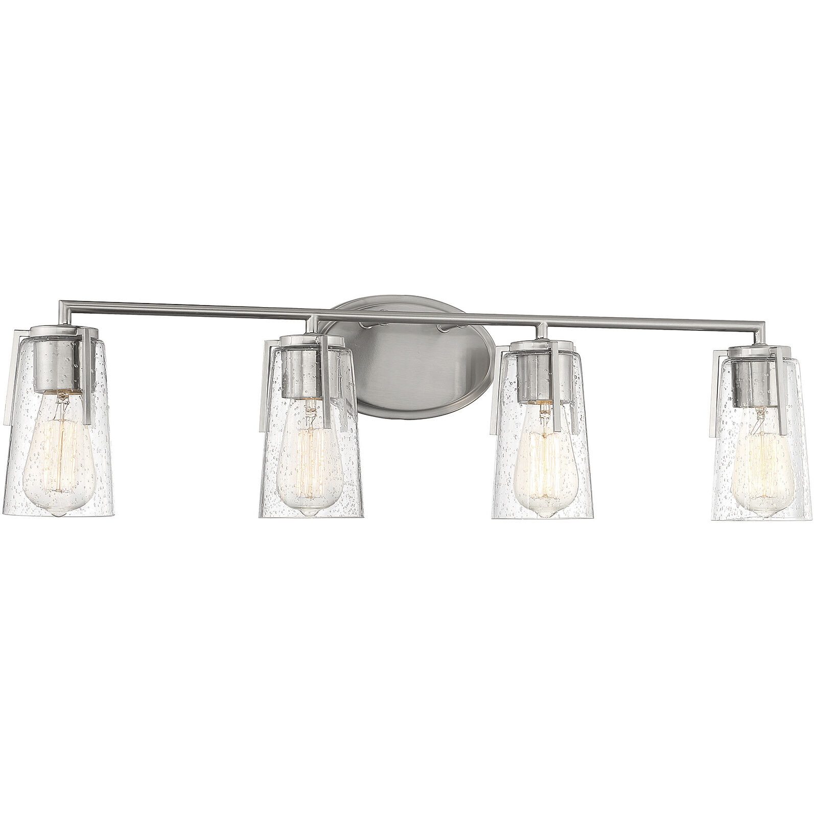 Sacremento 4 Light 32 inch Satin Nickel Bathroom Vanity Light Wall Light, Essentials