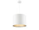 Morgan 1 Light 16 inch Textured White with Silver Leaf Pendant Ceiling Light
