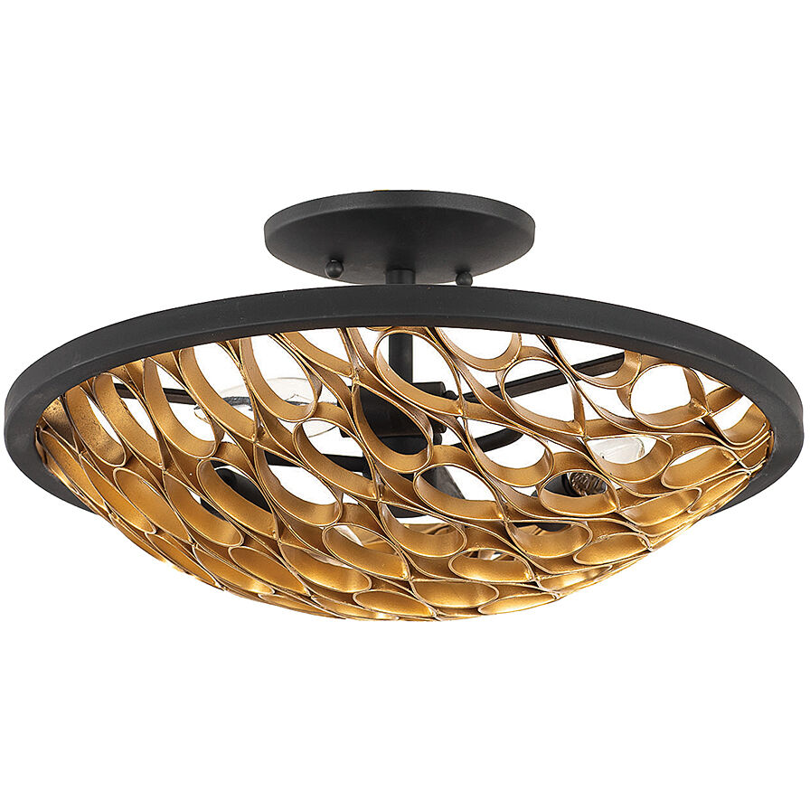Black gold ceiling light on sale