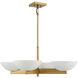 Fallon 4 Light 30 inch Warm Brass Chandelier Ceiling Light, Essentials