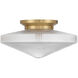 Norwich 1 Light 18 inch Warm Brass Covertible SemiFlush Ceiling Light