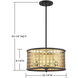 Pelham 3 Light 16 inch Castillo Semi-Flush Ceiling Light