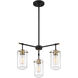 Clayton 3 Light 20 inch English Bronze/Warm Brass Chandelier Ceiling Light