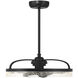 Lyria 14 inch Matte Black with Black Blades Fan D'Lier