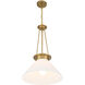 Myers 1 Light 18 inch Warm Brass Pendant Ceiling Light