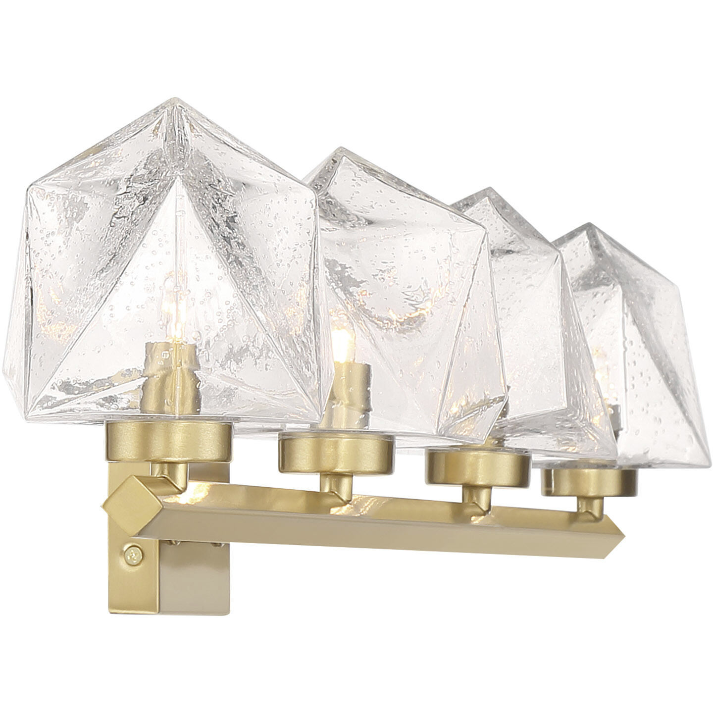 Castello LED 35 inch Warm Brass Bathroom Vanity Light Wall Light