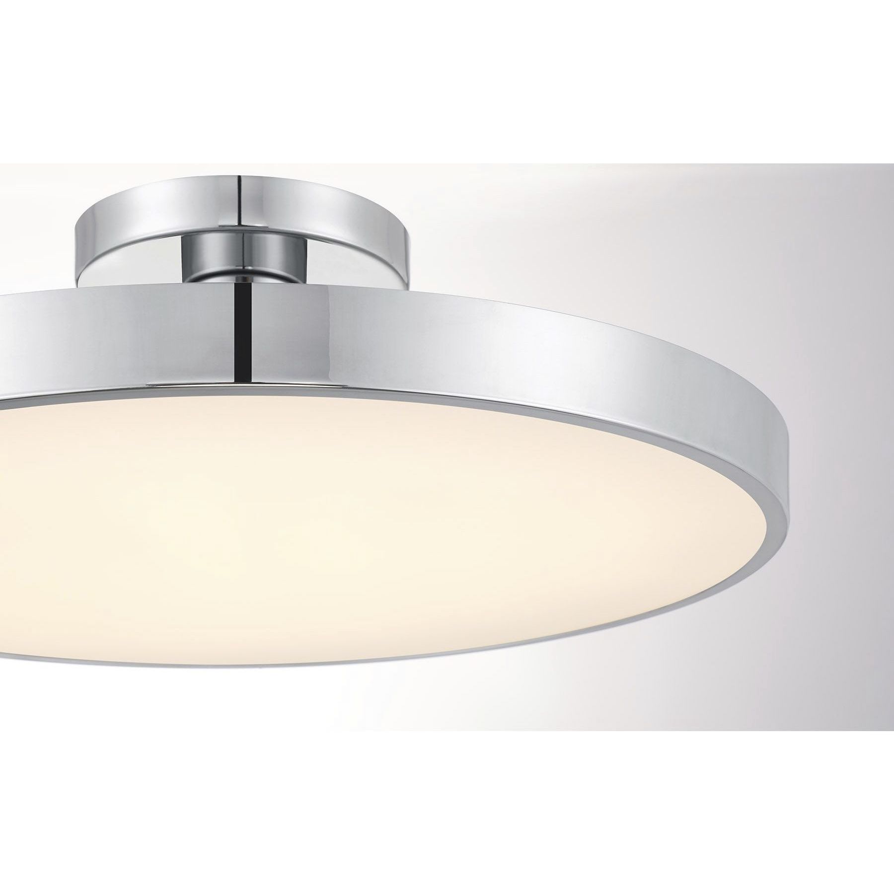 Thayer LED 20 inch Chrome Semi-Flush Ceiling Light