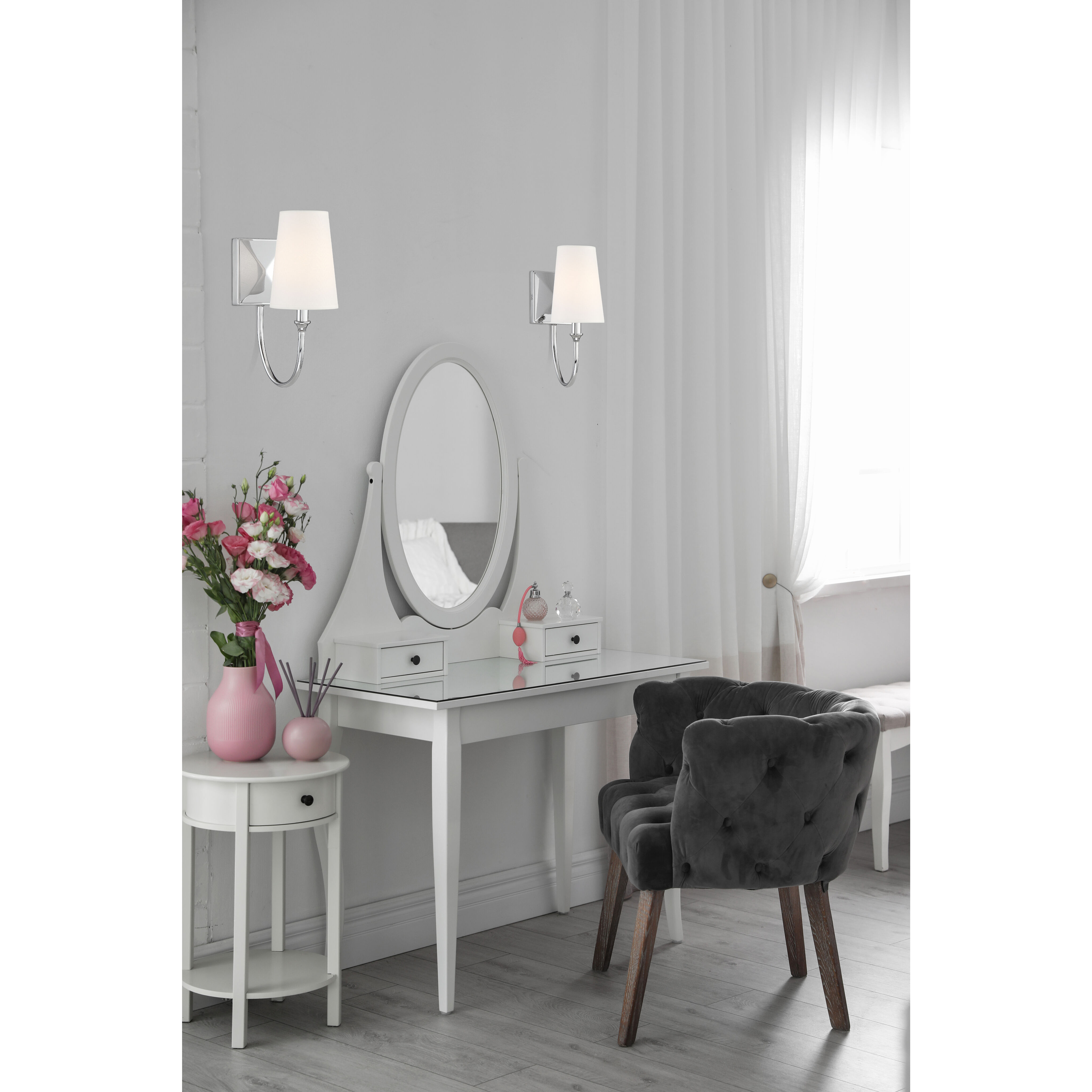 Cameron 1 Light 5 inch Polished Nickel Wall Sconce Wall Light, Essentials