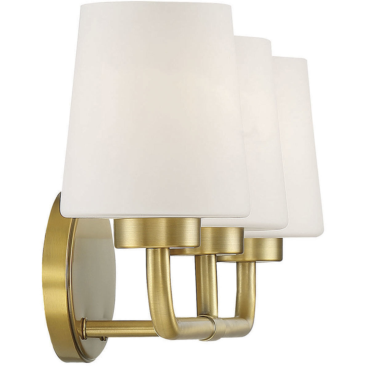 Capra 3 Light 22 inch Warm Brass Bathroom Vanity Light Wall Light, Essentials