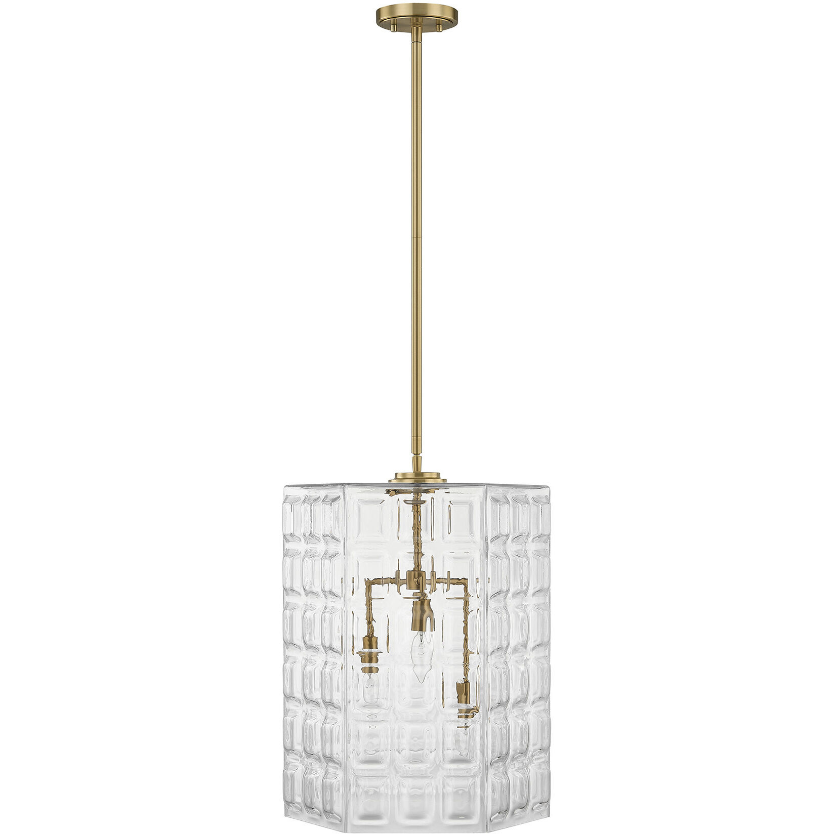 Reddick 3 Light 16 inch Warm Brass Pendant Ceiling Light