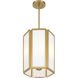 Leeds 3 Light 12 inch Warm Brass Pendant Ceiling Light