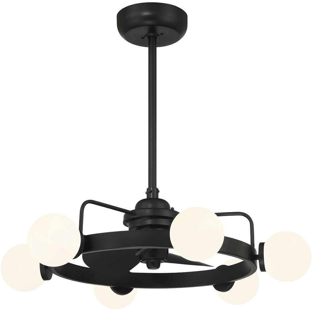 Gibson 14 inch Matte Black with Black Blades Fan D'Lier