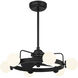 Gibson 14 inch Matte Black with Black Blades Fan D'Lier