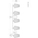 Candler 4 Light 32 inch Warm Brass Bathroom Vanity Light Wall Light