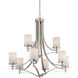Colton 9 Light 32.5 inch Satin Nickel Chandelier Ceiling Light, Essentials