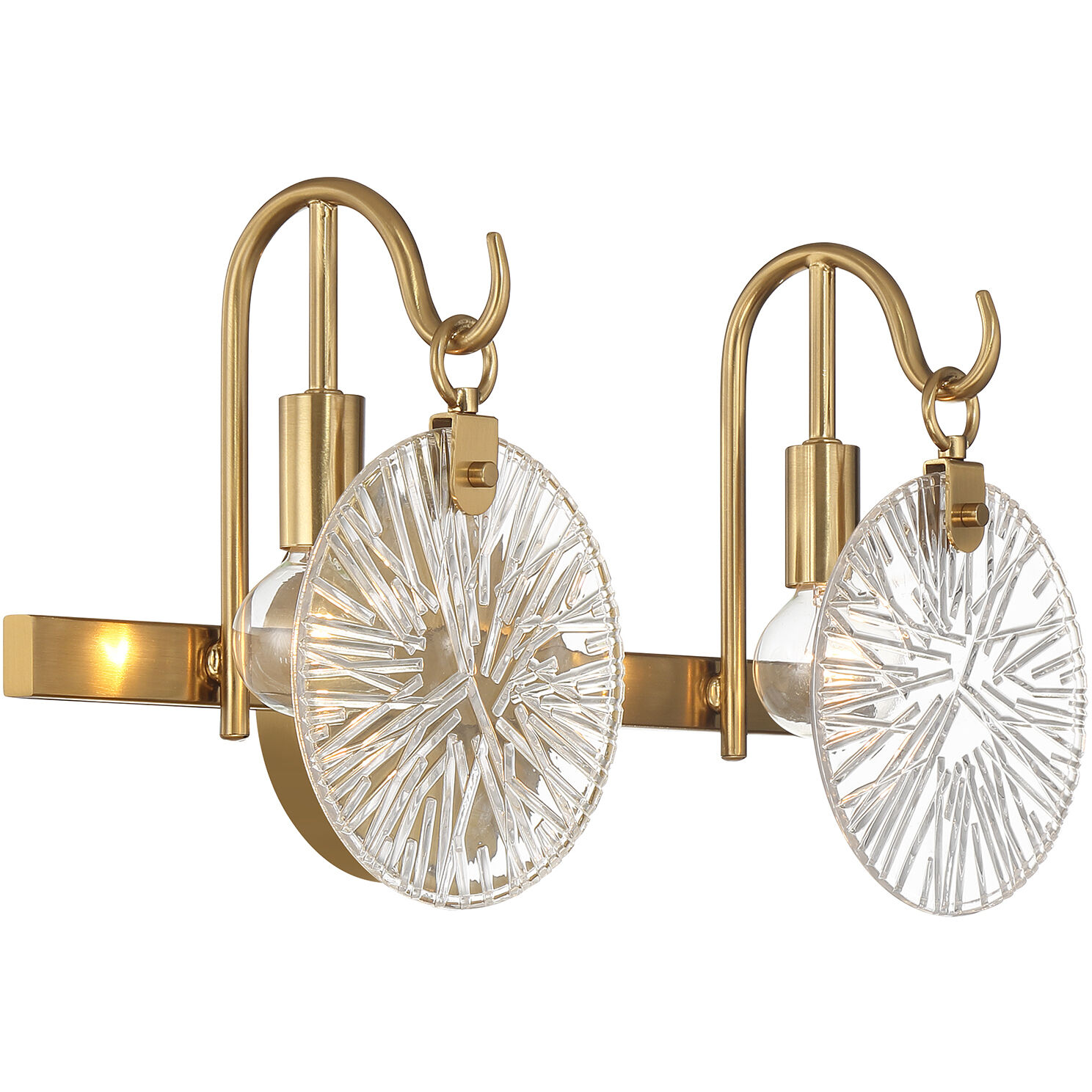 Addison 2 Light 16 inch Warm Brass Bathroom Vanity Light Wall Light