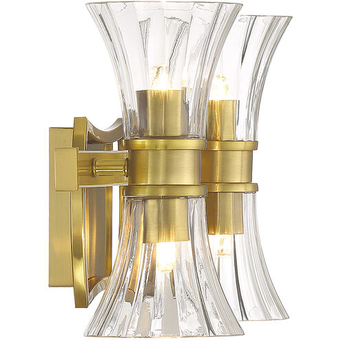Bennington 4 Light 16 inch Warm Brass Vanity Light Wall Light