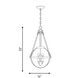 Bozeman 3 Light 14 inch Warm Brass Pendant Ceiling Light
