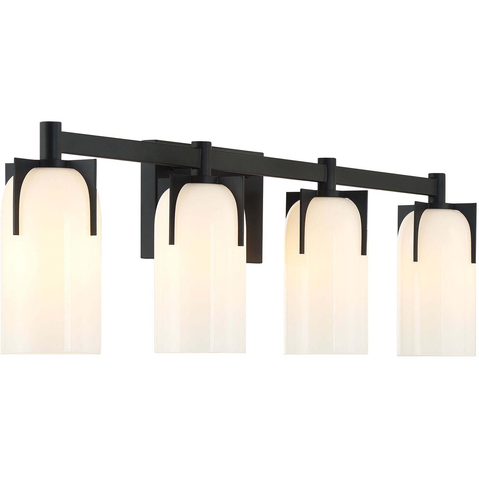 Caldwell 4 Light 32 inch Black Bathroom Vanity Light Wall Light