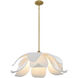 Elsie 6 Light 30 inch Warm Brass Pendant Ceiling Light