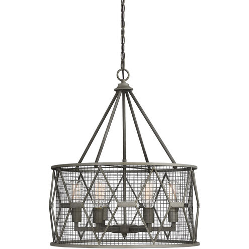 Arbor 6 Light 23 inch Smoke Pendant Ceiling Light