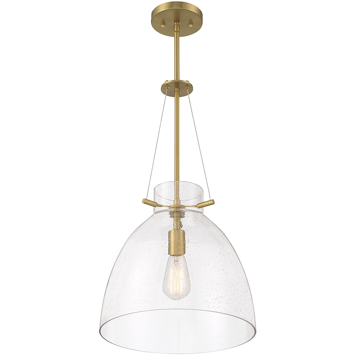 Foster 1 Light 14 inch Warm Brass Pendant Ceiling Light