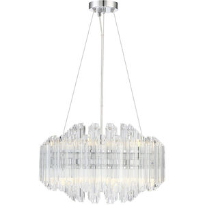 Marquette LED 20 inch Polished Chrome Chandelier Ceiling Light