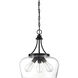 Octave 3 Light 15 inch Black Pendant Ceiling Light, Essentials