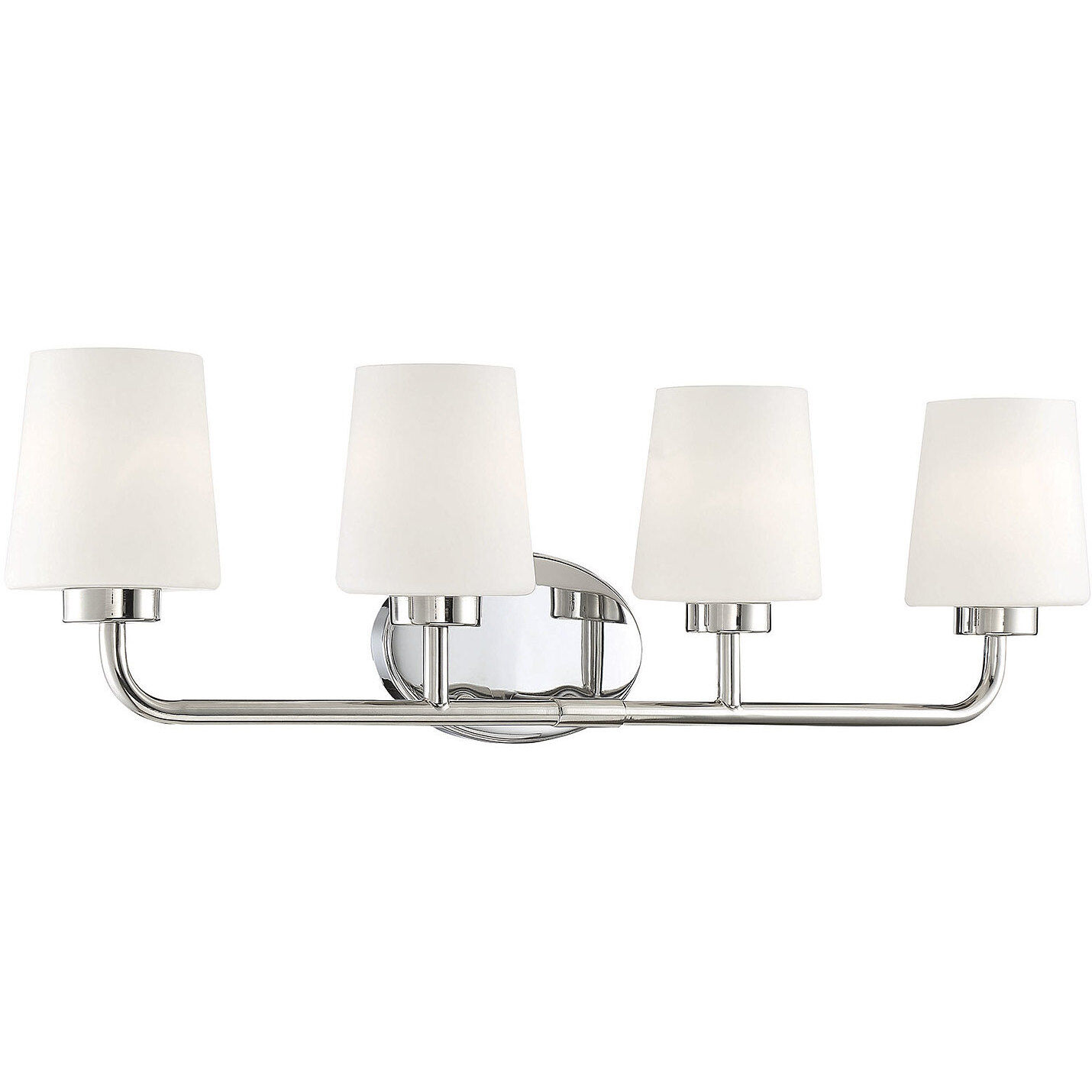 Capra 4 Light 31 inch Polished Nickel Bathroom Vanity Light Wall Light, Essentials