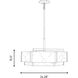 Orleans 6 Light 24.28 inch Black Cashmere Pendant Ceiling Light