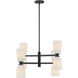 Baldwin 8 Light 30 inch Matte Black Chandelier Ceiling Light, Essentials